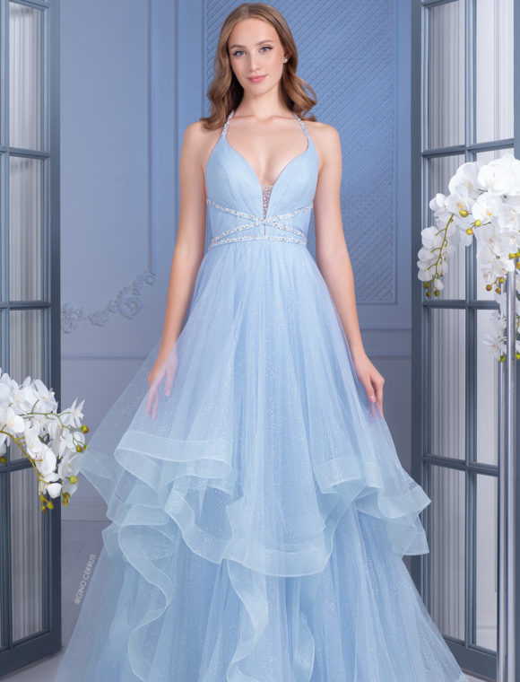 Daisy Ruffle Prom Dress | Caroline Bramley